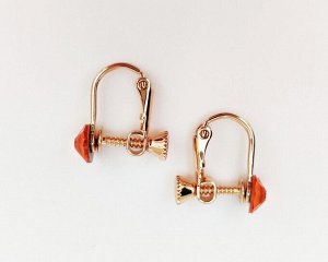 Серьги-клипсы с кристаллами Swarovski