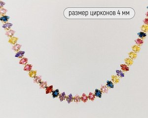 Колье с цирконами