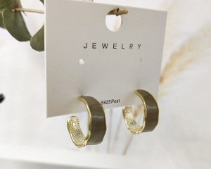 Серьги с эмалью