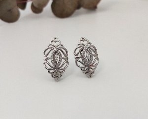 Серьги Вставка: Цирконы
Материал изделия: ювелирный сплав
Размер: 2 см
Вид(модель) сережек: Английский замочек

Красивые серьги с благородными цирконами изготовлены из специального гипоаллергенного 