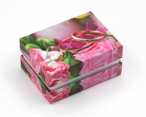 Футляр картонный, Розовый букет