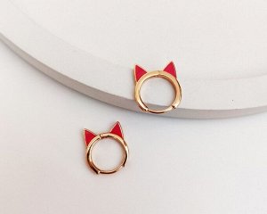 Серьги Вставка: Эмаль
Материал изделия: ювелирный сплав
Размер: 1.5 см
Вид(модель) сережек: Кольцо

Красивые серьги с благородными цирконами изготовлены из специального гипоаллергенного ювелирного с