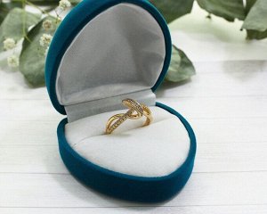 Футляр флокированный, сердечко, серия "Классика"