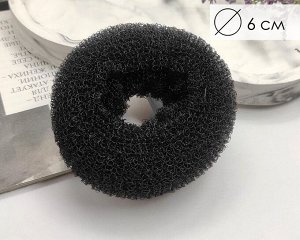 Бублик для волос Черный (6 см)
