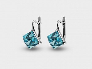 Серьги "Кубик" 8 мм