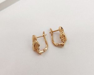 Серьги Вставка: Без вставок
Материал изделия: ювелирный сплав
Размер: 1.5 см
Вид(модель) сережек: Английский замочек

Красивые серьги с благородными цирконами изготовлены из специального гипоаллерге