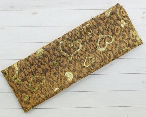 Повязка на голову с сердцем (Коричневая)