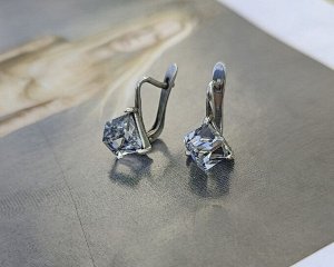 Серьги "Кубик" 6мм
