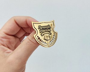 Брошь  с гравировкой Топ Мастер