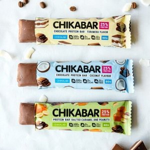 Chikalab Протеиновый батончик Chikabar в молочном шоколаде, 60 гр.