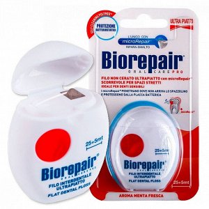 Biorepair Filo Non Cerato Ultrapiatto  / Невощенная ультра-плоская зубная нить
