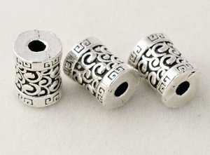Бусина, бижутерный сплав, 8*10,7 мм, отверстие 2,8 мм, 1 шт./упк.