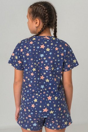 Хлопковая пижама для девочки с шортами Happyfox
