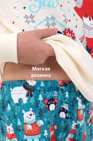 Детская новогодняя пижама Happyfox