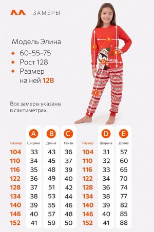 Детская новогодняя пижама Happyfox