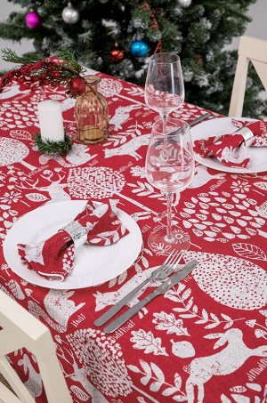 Скатерть из рогожки Happy Fox Home