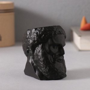 Подставка для благовоний, конусов «Прометей», высота 6.5 см, ширина 6.5 см, чёрный с золотой полосой