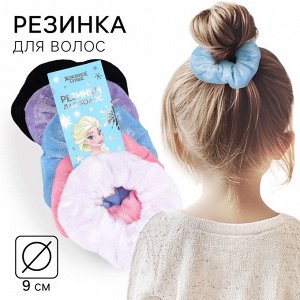 Резинка для волос 9 см, Холодное сердце МИКС