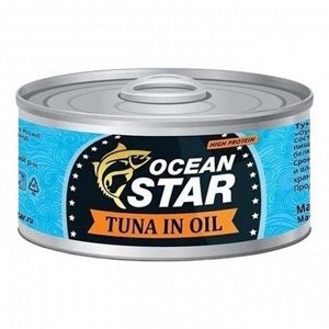 Тунец Ocean Star Филе в масле ж/б ключ 160г Таиланд