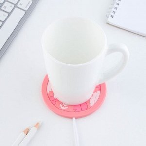 Подставка подогреватель для кружки USB Beauty, 10x10 см