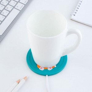 Подставка подогреватель для кружки USB «Корги», 10x10 см