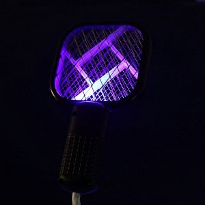 Мухобойка Bl-S, электрическая, портативная, Led подсветка, USB, чёрная