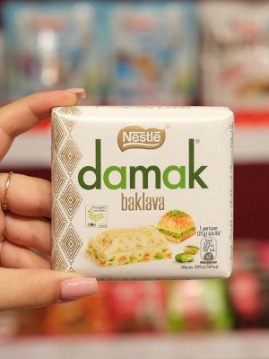 Белый шоколад с фисташками и пахлавой Nestle Damak Baklava 60 гр