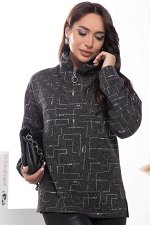 Джемпер &quot;Игра по твоим правилам&quot; (серебро) Б7552