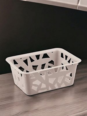 КОРЗИНКА для дома УНИВЕРСАЛЬНАЯ 145х107х60 мм XS, 0,6Л (Светло-бежевый)