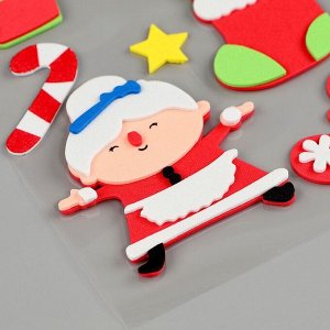 Наклейки новогодние детские «Новый год», 8 шт., многоразовые