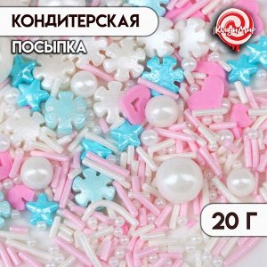 Новогодняя кондитерская посыпка "Нежный бриз", 20 г