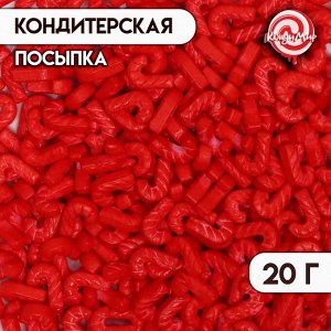Кондитерская посыпка «Трость», красная, 20 г