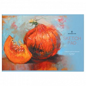 Альбом для рисования 40л., А4, на скрепке Greenwich Line ""Pumpkin"", 120г/м2