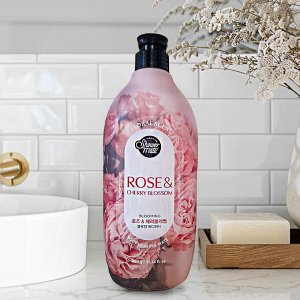 Гель парфюмированный для душа с ароматом французской розы Shower Mate Pink Flower 900 г