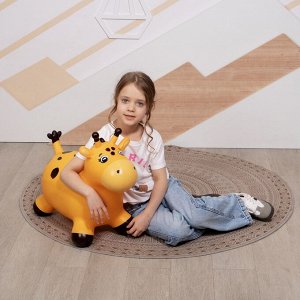 Попрыгун ZABIAKA ‎«Жирафик»,‎ 58x26x50 см, жёлтый