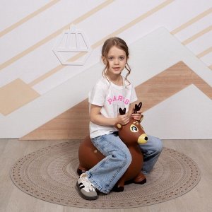 Попрыгун ZABIAKA ‎«Оленёнок», 58x26x50 см, коричневый