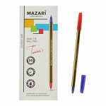 Ручка шариковая двусторонняя Mazari Twixi, 1.0 мм, синяя + красная