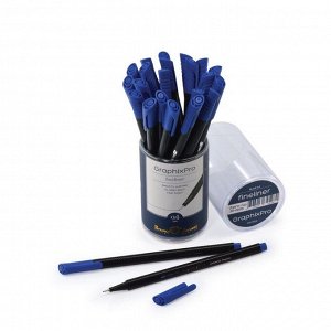 Ручка капиллярная Graphixpro FINELINER, узел 0.4 мм, стержень синий
