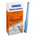 Ручка капиллярная Centropen &quot;Document&quot; 2631, 0,7 мм, длина письма 500 м, черная
