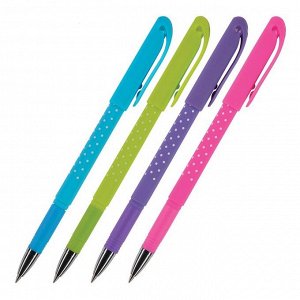 Ручка «Пиши-Стирай» гелевая DeleteWrite Art «Горошек», узел 0.5 мм, синие чернила, матовый корпус Silk Touch, МИКС