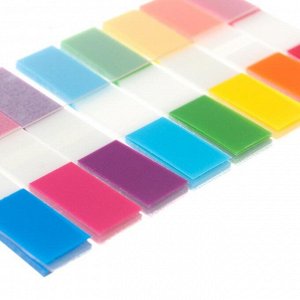 Закладки с клеевым краем пластиковые 45x8 мм Stick`n, 8 цветов x 20 листов, неоновые