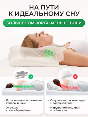 Подушка ортопедическая Beauty sleep "Бабочка" Premium с эффектом памяти для сна