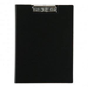 Папка-планшет с прижимом А4, 1.2 мм, Calligrata, песок, чёрная