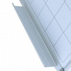 Доска магнитно-маркерная, 60 х 90 см, с линовкой в клетку 5х5 см, в алюминиевом профиле, серия Standart