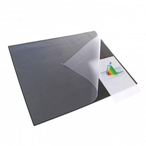 Накладка на стол Durable, 650 ? 520 мм, нескользящая основа, верхний прозрачный лист, чёрная