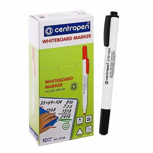 Маркер для доски, Centropen 2709, 1.8 мм, чёрный