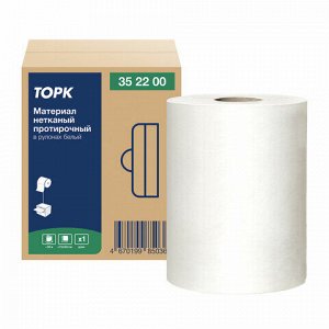 Протирочный нетканый материал Tork Advanced, 266 листов в рулоне, 39,5х27,6см, белый