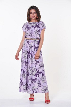 Платье Дарья №38.Цвет:сиреневый/фиолетовый