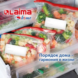 Пакеты для заморозки продуктов, 3 л, КОМПЛЕКТ 30 шт., с замком-застежкой (слайдер), LAIMA