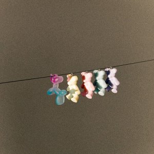 Подвеска «Собачка» мармеладная, 3,3x3,4 см, набор 10 шт., цвет МИКС